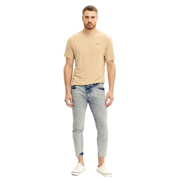 RETROFETE SER.O.YA Diego Tapered Cropped Men’s Jeans Arlo Blue Size 30x27 NEW - Picture 2 of 12